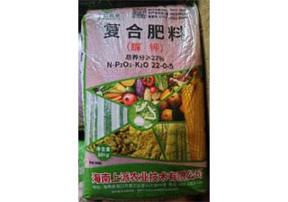 上派农业脲钾22-0-5复合肥料图片